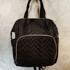 Fisher-Price Black Quilted Baby Bag